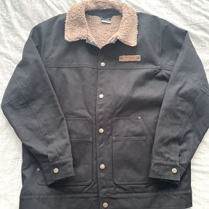 Columbia Men’s Roughtail Sherpa Lined Field Jacket, Size: Large, Color: Black